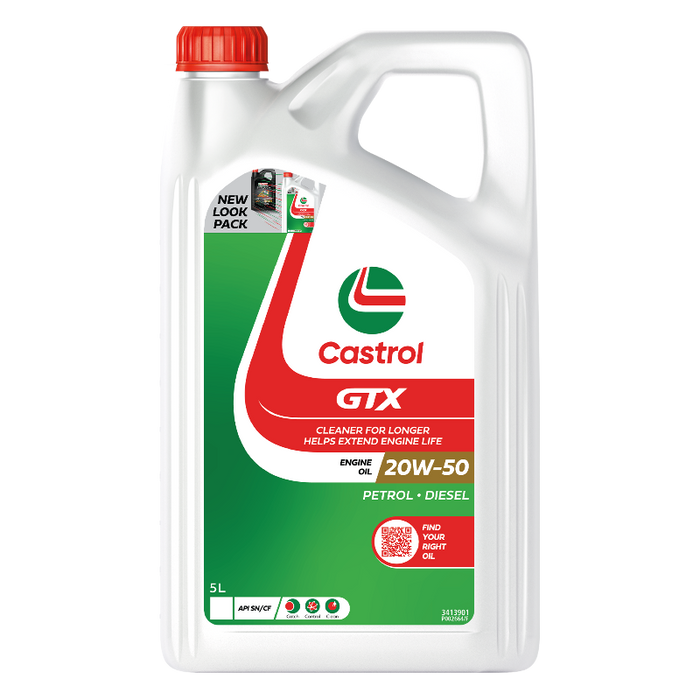 Castrol GTX 20W50 Engine Oil - 5 Litre