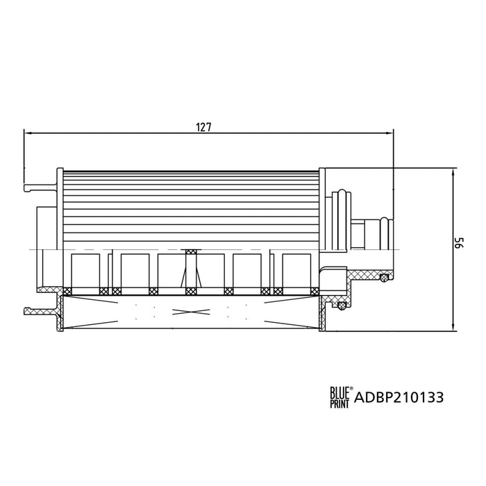 Blue Print Oil Filter - ADBP210133 (WCO221 / R2856P)