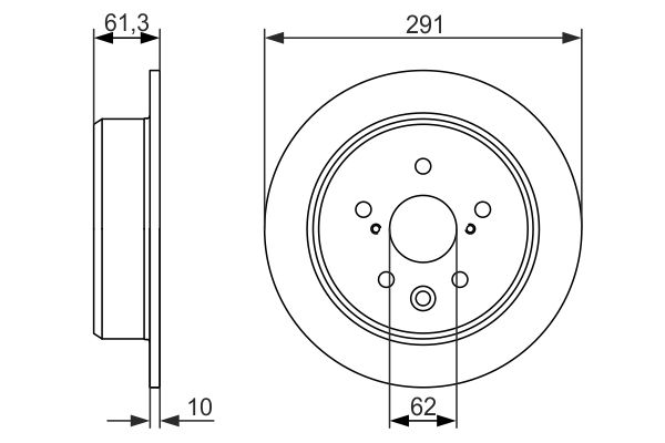 Bosch Brake Disc - BD1501