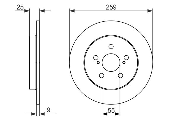 Bosch Brake Disc - BD1553