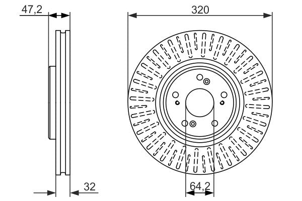 Bosch Brake Disc - BD1573