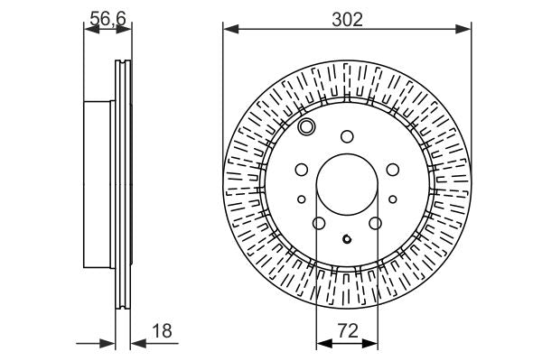 Bosch Brake Disc - BD1587