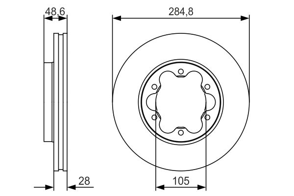 Bosch Brake Disc - BD1762