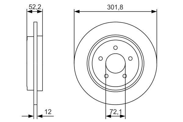 Bosch Brake Disc - BD2125