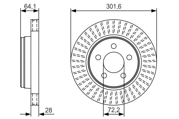 Bosch Brake Disc - BD2230