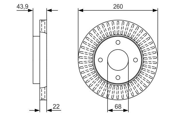 Bosch Brake Disc - BD2312