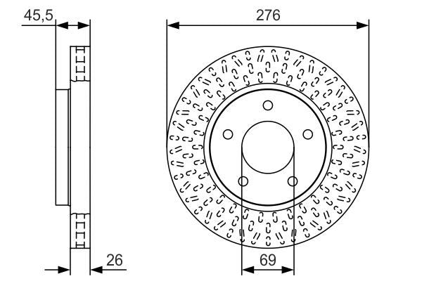 Bosch Brake Disc - BD2397