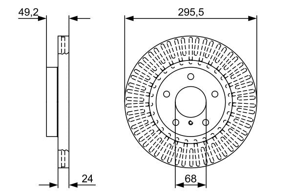 Bosch Brake Disc - BD2466