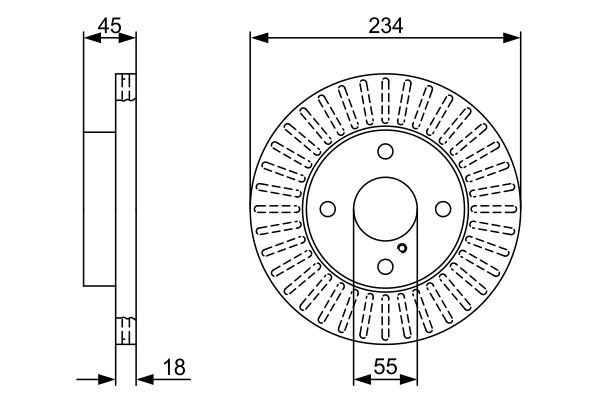 Bosch Brake Disc - BD2470