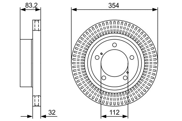 Bosch Brake Disc - BD2500