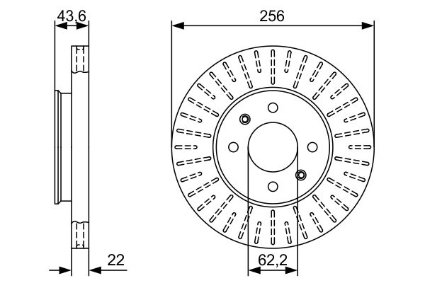 Bosch Brake Disc - BD2512