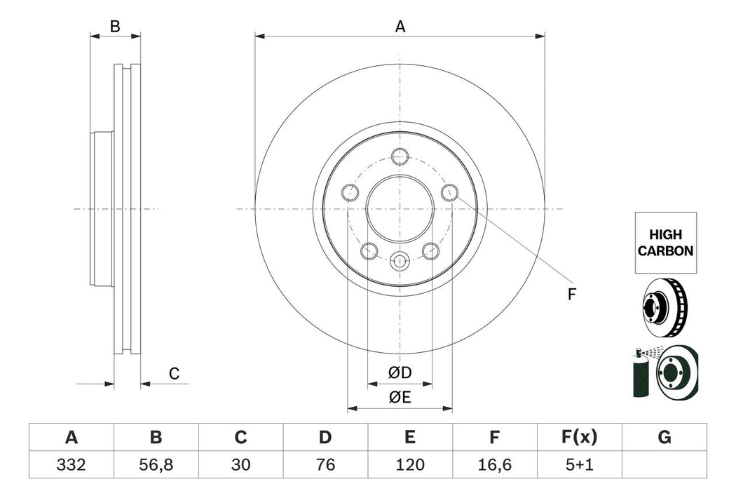 Bosch Brake Disc - BD2749