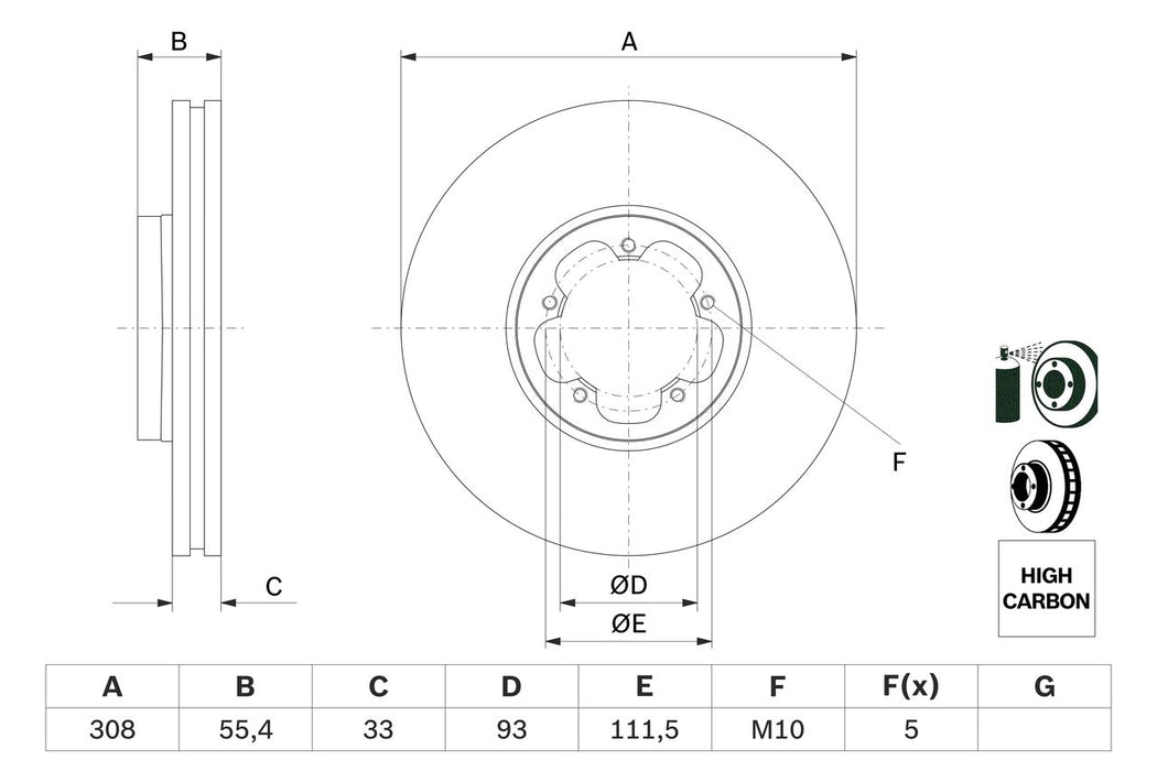 Bosch Brake Disc - BD2791