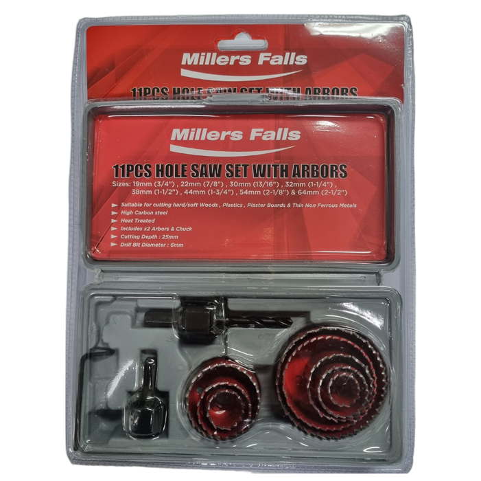 11 Piece Holesaw Set