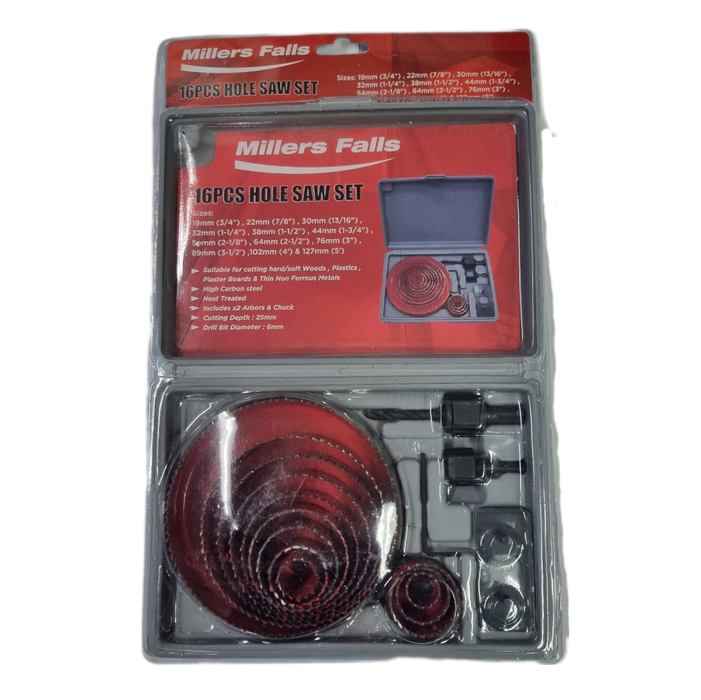 16 Piece Holesaw Set