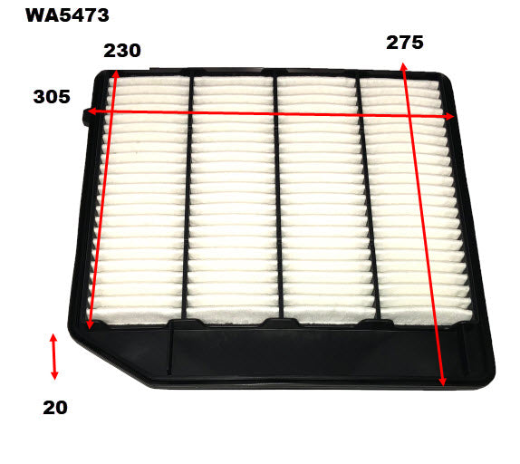 Wesfil Air Filter - WA5473 (A1998)