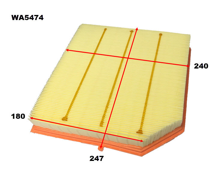 Wesfil Air Filter - WA5474 (A1991)