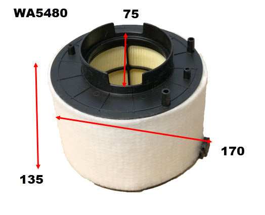 Wesfil Air Filter - WA5480 (A1980)