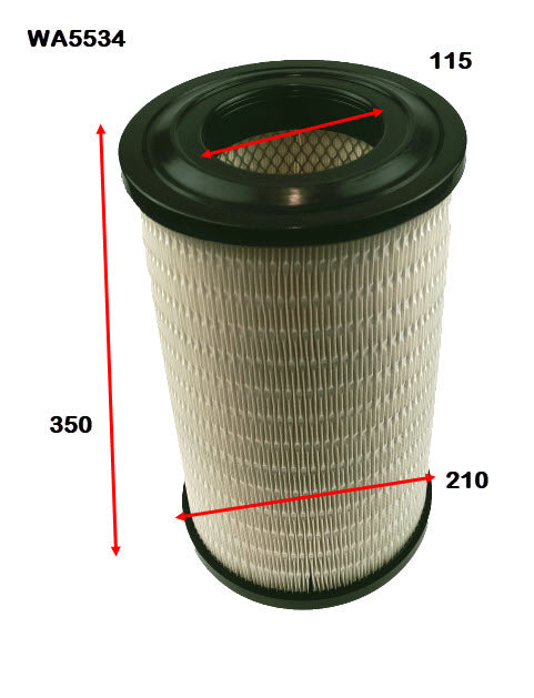 Wesfil Air Filter - WA5534 (HDA6079)