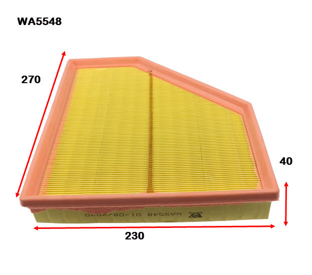 Wesfil Air Filter - WA5548 (A2038)