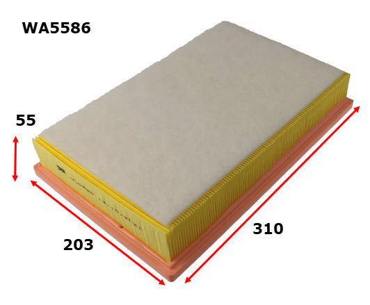 Wesfil Air Filter - WA5586 (A2087)