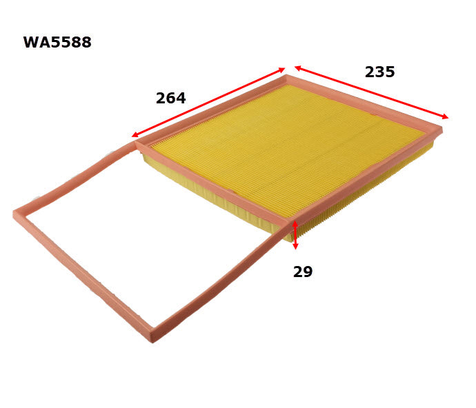 Wesfil Air Filter - WA5588 (A2059)