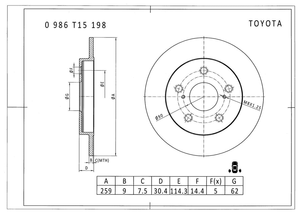 Bosch Brake Disc - CD1111