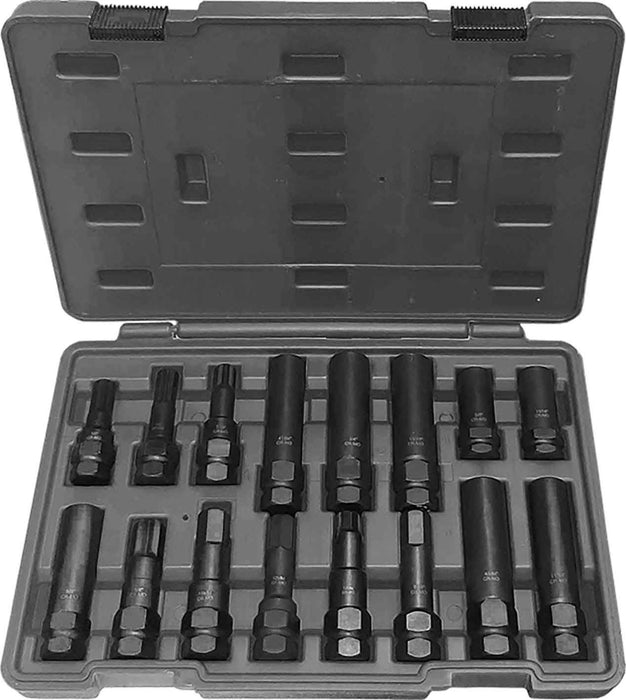 16 Piece Master Wheel Lock Nut Socket Set