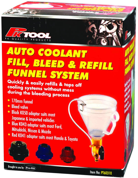 4 Piece Coolant Filling Funnel Set