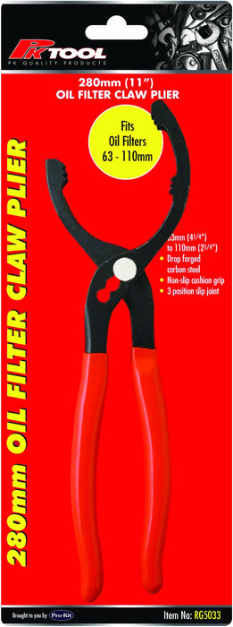 280mm (11") Oil Filter Claw Plier - RG5033