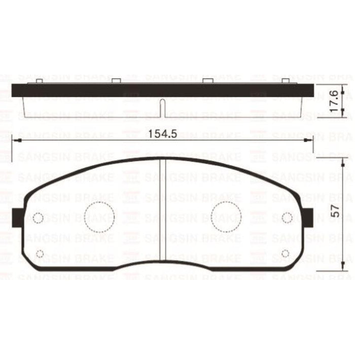 Hi-Q Brake Pads Set - SP1175