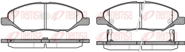 Remsa Disc Brake Pad Set - 123902UC