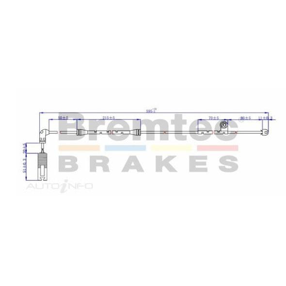 Bremtec Brake Pad Sensor - BTS10 - A1 Autoparts Niddrie
