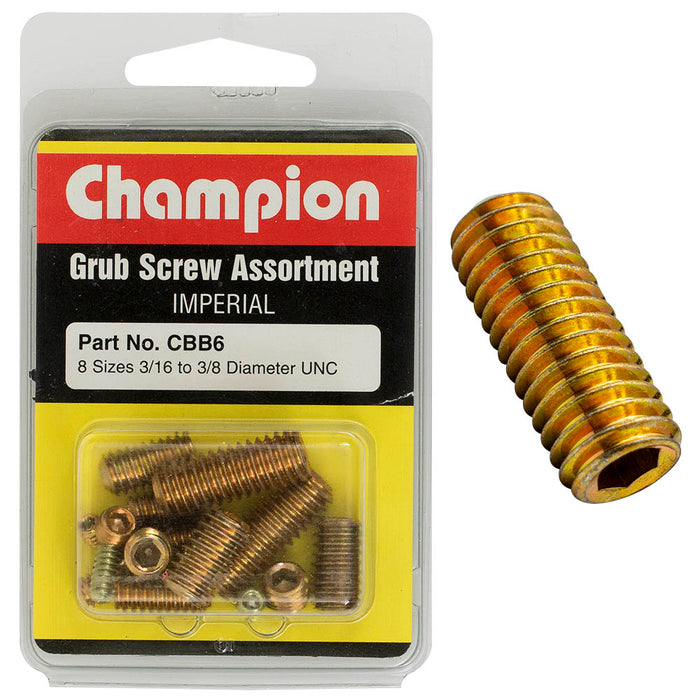 Champion Imperial Grub Screw Assortment - CBB6