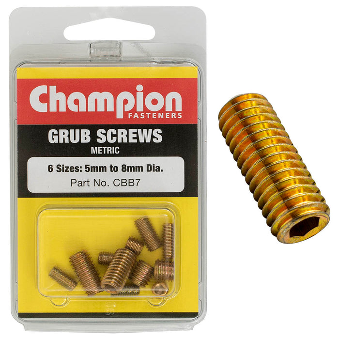 Champion Metric Grub Screw Assortment - CBB7