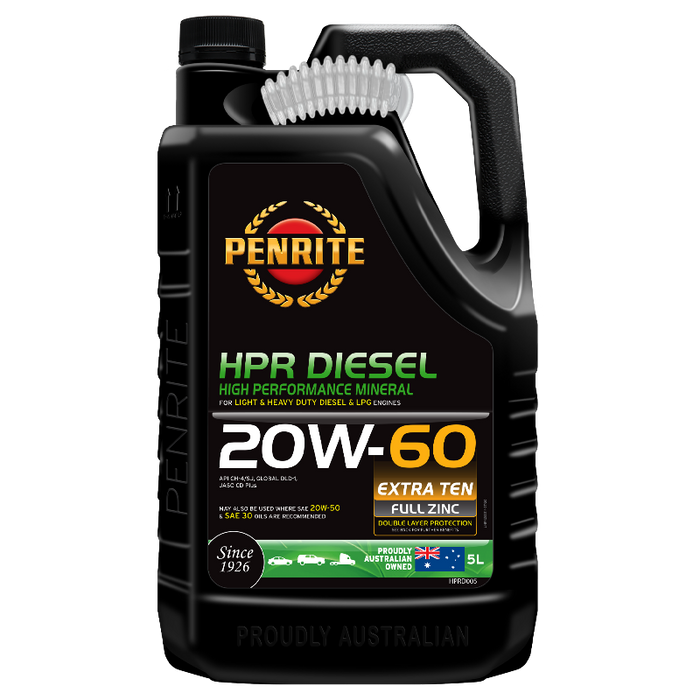 Penrite HPR Diesel 20W60 Engine Oil - 5 Litre