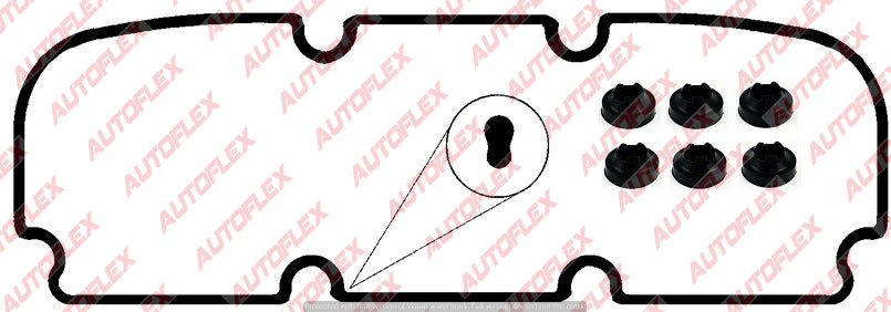 Rocker / Valve Cover Gasket Set - Holden V6 3.8L (Thin)