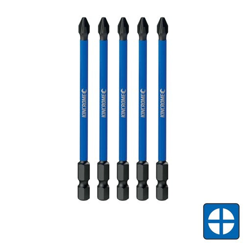 Phillips #2 Impact Bit 100mm 5 Piece - A1 Autoparts Niddrie