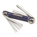 Folding Hex Key Set 7 Piece (Metric) - A1 Autoparts Niddrie