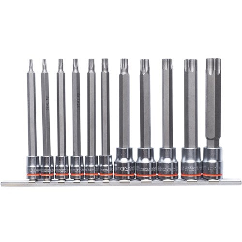 Tamperproof TORX® Socket Rail 11 Piece 1/4 & 3/8" Drive - A1 Autoparts Niddrie