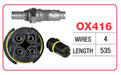 Goss Oxygen Sensor - 4 Wire - BMW, Mercedes Benz - OX416