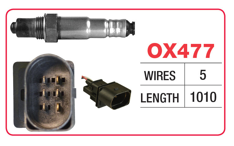 Goss Oxygen Sensor - 5 Wire - Audi, BMW, Holden, Mercedes Benz, Porsche, Volkswagen - OX477