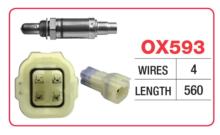 Goss Oxygen Sensor - 4 Wire - Suzuki - OX593