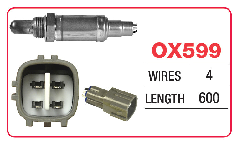 Goss Oxygen Sensor - 4 Wire - Toyota - OX599