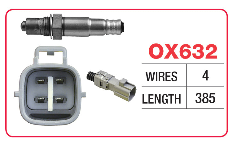 Goss Oxygen Sensor - 4 Wire - Lexus, Toyota - OX632