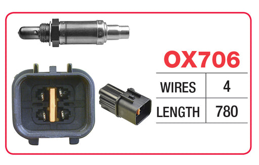 Goss Oxygen Sensor - 4 Wire - Hyundai, Kia - OX706