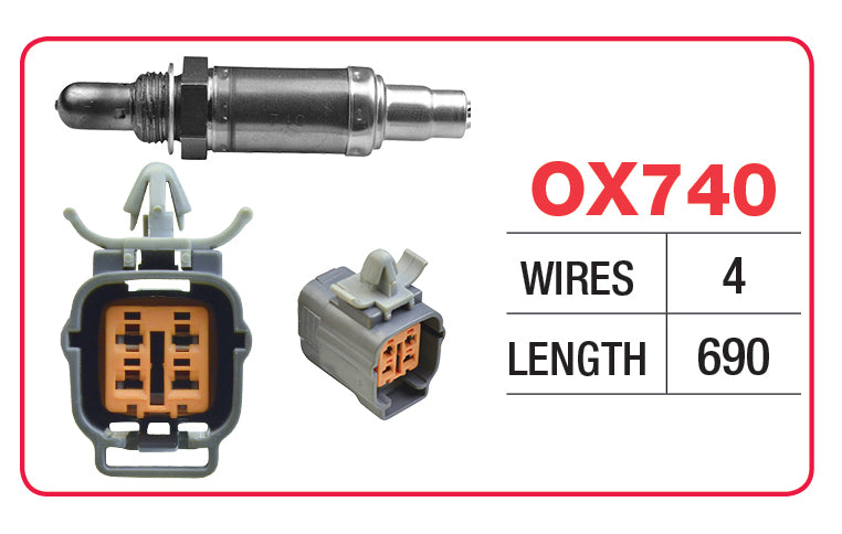 Goss Oxygen Sensor - 4 Wire - Mazda - OX740