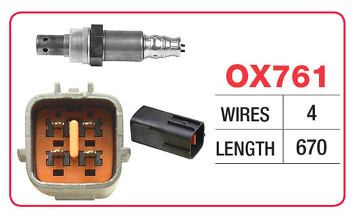 Goss Oxygen Sensor - 4 Wire - Mazda - OX761