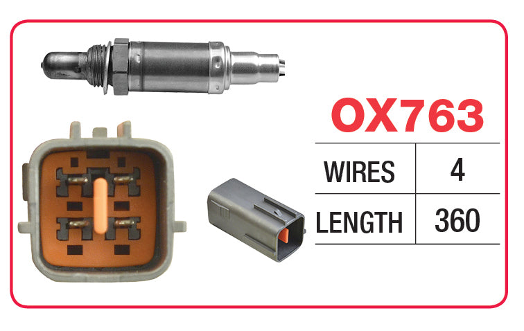 Goss Oxygen Sensor - 4 Wire - Mazda - OX763