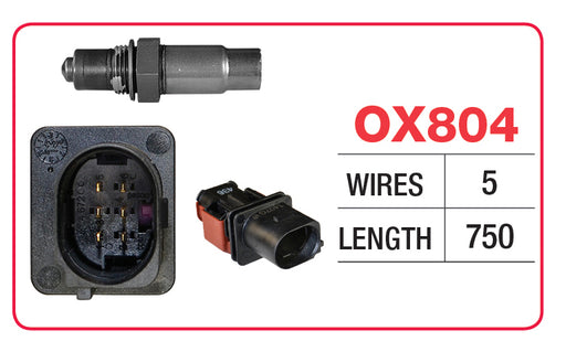 Goss Oxygen Sensor - 5 Wire - Audi, Skoda, Volkswagen - OX804